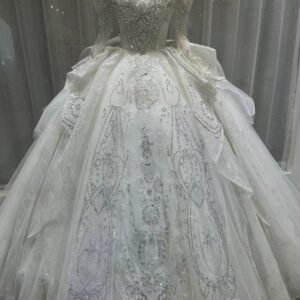 KissWhite Green Collection Short Sleeves Crystals Beads Wedding Dresses