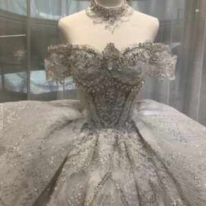 Kisswhite Green Collection Off The Shoulder Princess Glitter Wedding Dresses
