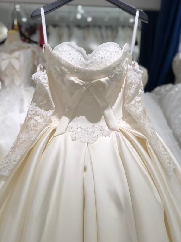 Kisswhite Xlove Collection Satin Remove Sleeves One Show 3 Styles Bridal Dresses