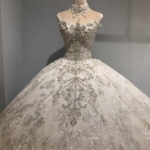 Kisswhite Luxury Collection Strapless Ivory Sparkle Ball Gown Wedding Dresses