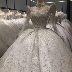 Kisswhite Luxury Design Long Sleeves Ball Gown Bridal Dresses