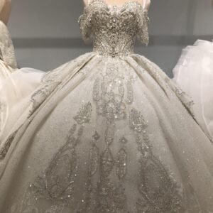 Kisswhite Luxury Collection Off The Shoulder Crystals Wedding Dresses Long tail bridal gown