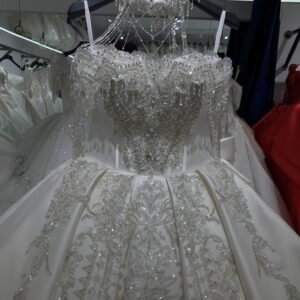 KissWhite Xlove Collection Off the Shoulder Satin Wedding Dresses