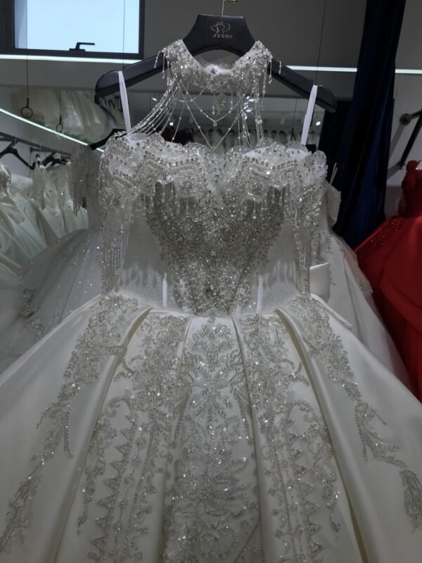KissWhite Xlove Collection Off the Shoulder Satin Wedding Dresses