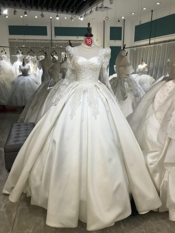 Kisswhite Green Collection Bridal Dress Long Sleeves Simple Gown