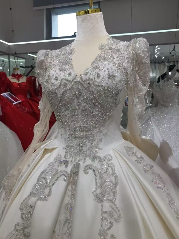 Kisswhite Xlove Collection Long Sleeves Satin Wedding Dresses