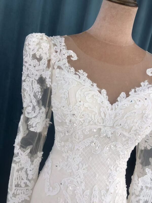 Kisswhite Mermaid Long Sleeves Lace Bridal Dresses