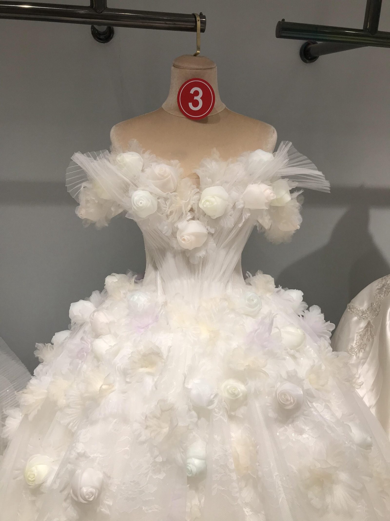 KissWhite Ltt Collection Glitters 3d flowers Puffy Wedding Dresses